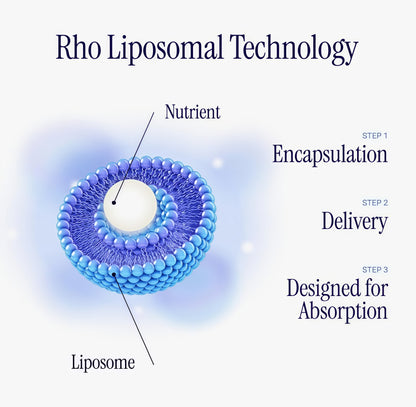 Rho Nutrition Liposomal NAD+-LiquidSupplement Designed to Help SupportAbsorption-Active Form of NAD+Helps Support Normal Cellular Health,Healthy Aging, Energy Metabolism andOverall Vitality